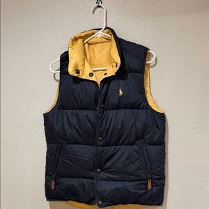 Polo by Ralph Lauren Dark Blue and Yellow Vest (reversible!)